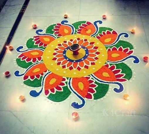 100+ Beautiful Rangoli Designs And Patterns For 2020 • K4 Craft 2024 ...