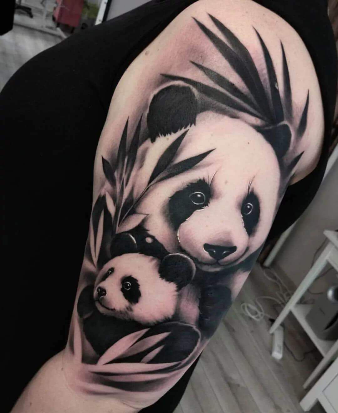 Panda Adam Rose Adam Rose Tattoo Sleeve Panda by AdamRose on DeviantArt