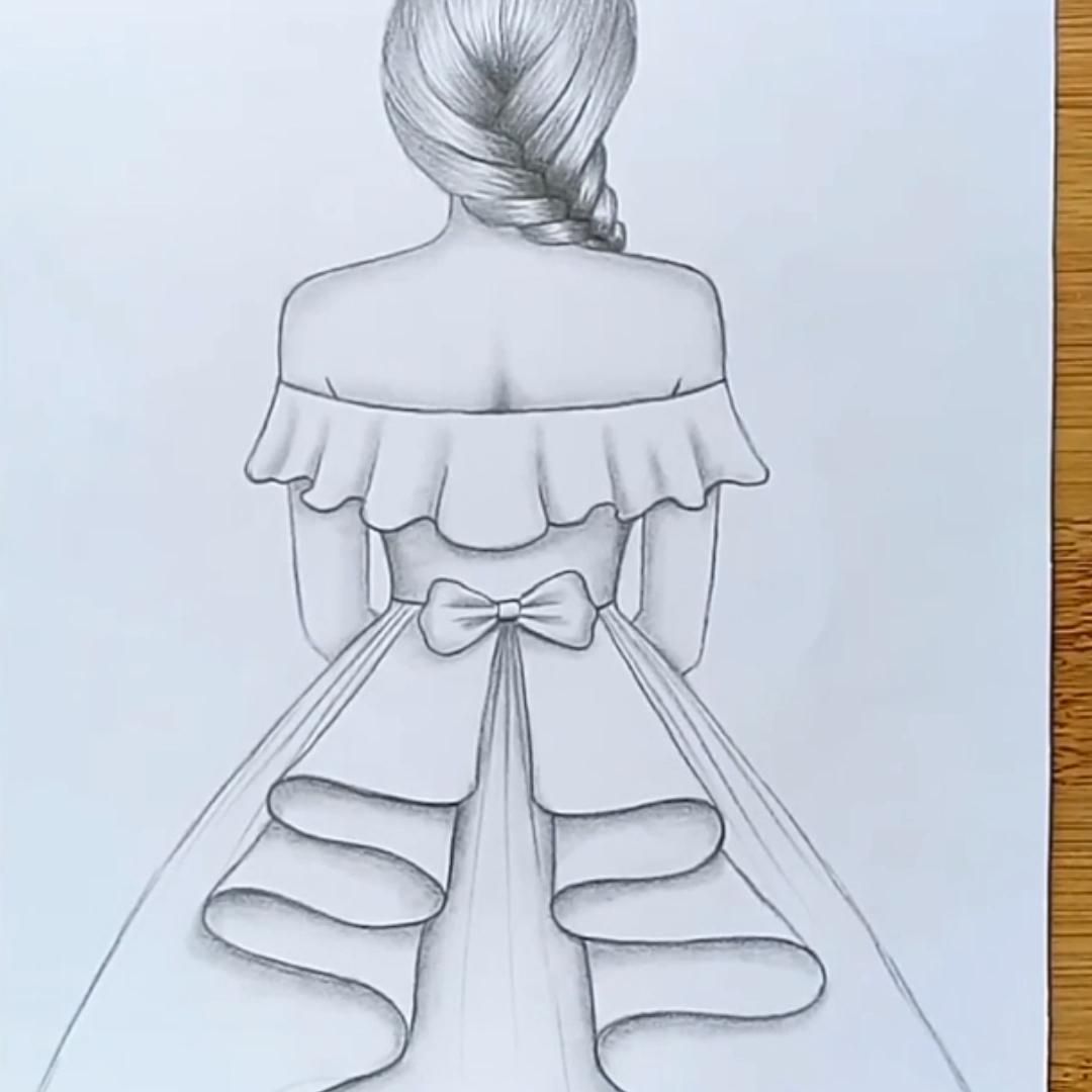 Beautiful Pencil Sketch Of Girls - FinetoShine