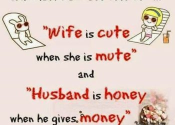 Husband Wife Funny Jokes with Cartoon