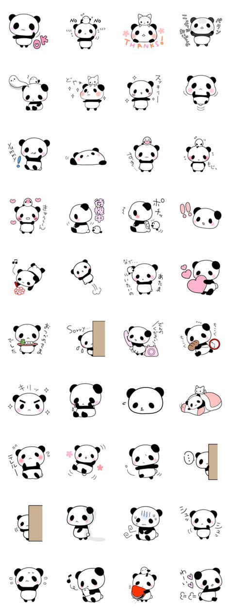 Cute panda cute stickers to add some cuteness to anything