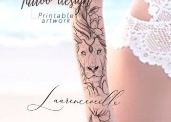 1596868661 Printable Tattoo Design For Women Custom Thigh Tattoo Drawing