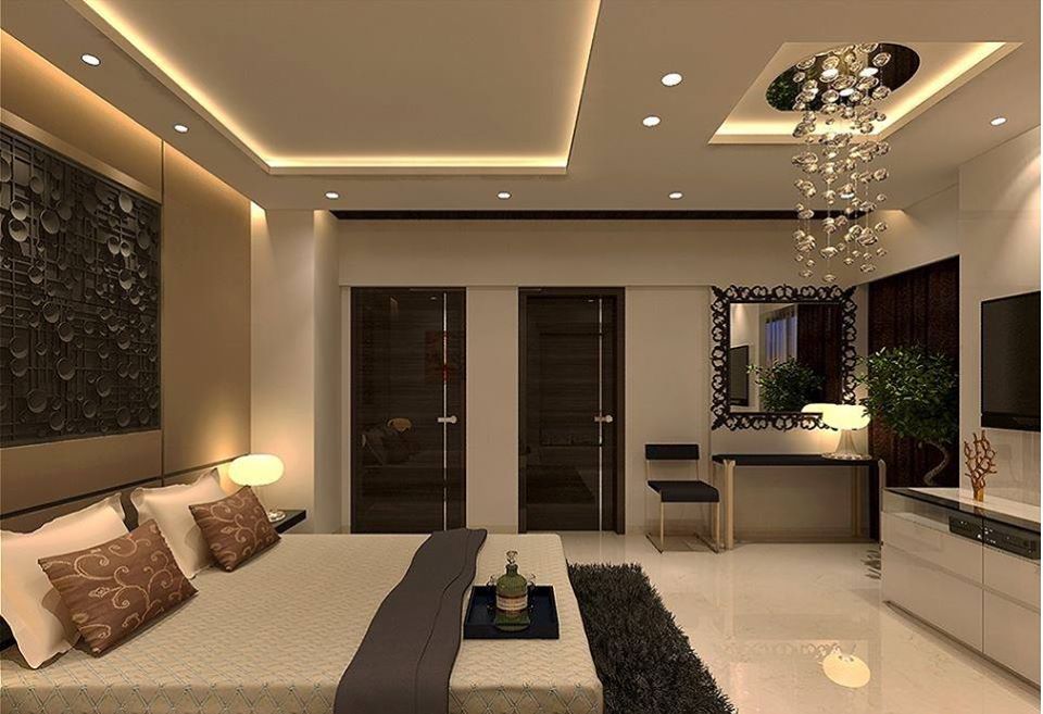 Unique Down Ceiling Designs Bedroom for Simple Design