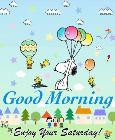 Gif Snoopy Woodstock Saturday Morning Fun Happy GIF - Find & Share On