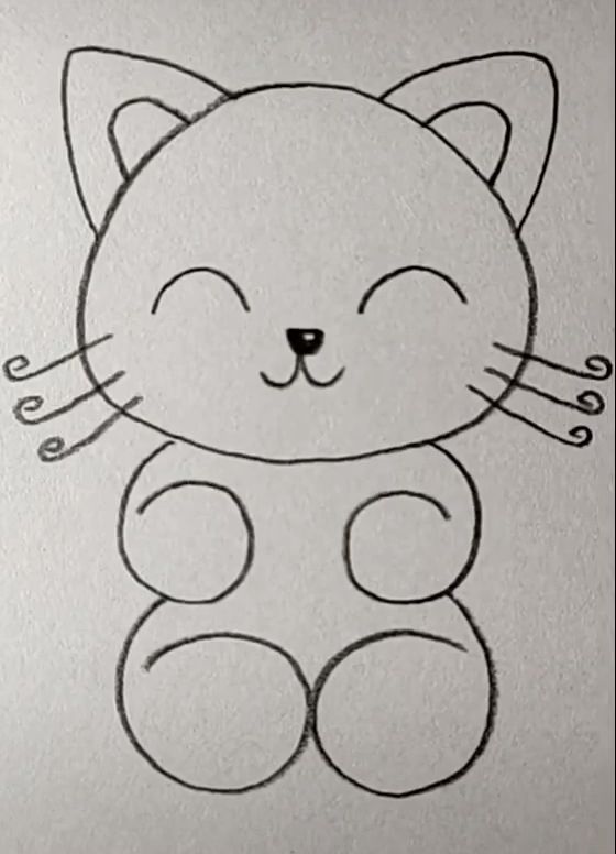 Cat Drawing Easy 2023