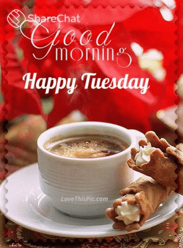 Good Morning Happy Tuesday GIF - GoodMorning HappyTuesday Coffee ...