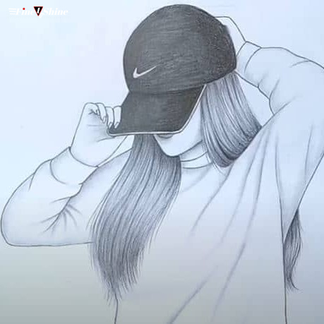Sketch Of A Girl In A Hat Fashion Illustration Hand Drawn Stock  Illustration - Download Image Now - iStock