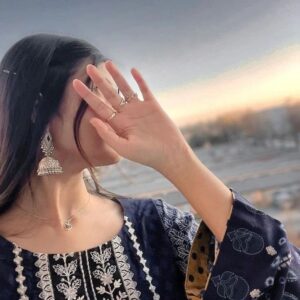 Cute Girl Hidden Face Profile Picture 5