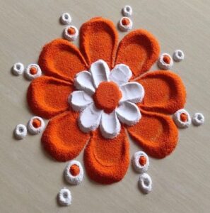 Easy Beginners Rangoli Design 1 1