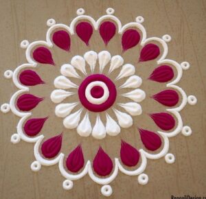 Easy Beginners Rangoli Design 2 1