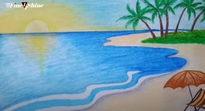 Easy landscape drawing for kids and beginners 4