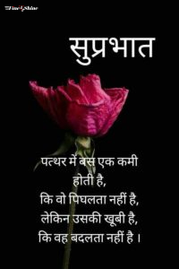 Good Morning Image With Quote In Hindi