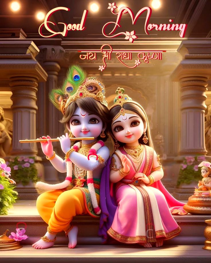 Radha Krishna Good Morning Image 2