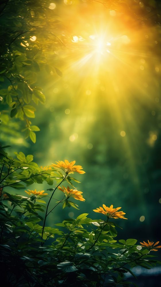 Sunlight Outdoors Nature Flower By Ling About Flower Green Wallpaper Iphone Wallpaper Autumn Sun Ray And Background Forest